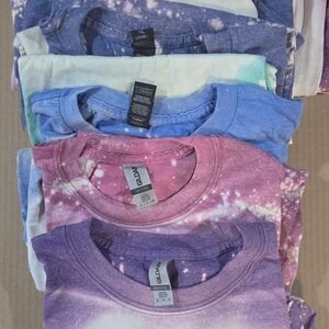 Gildan Kids Galaxy Tie-Dye T-Shirt - Purple and Pink